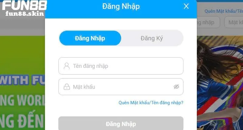 Quy trình đăng nhập tài khoản tại Fun88 dễ dàng